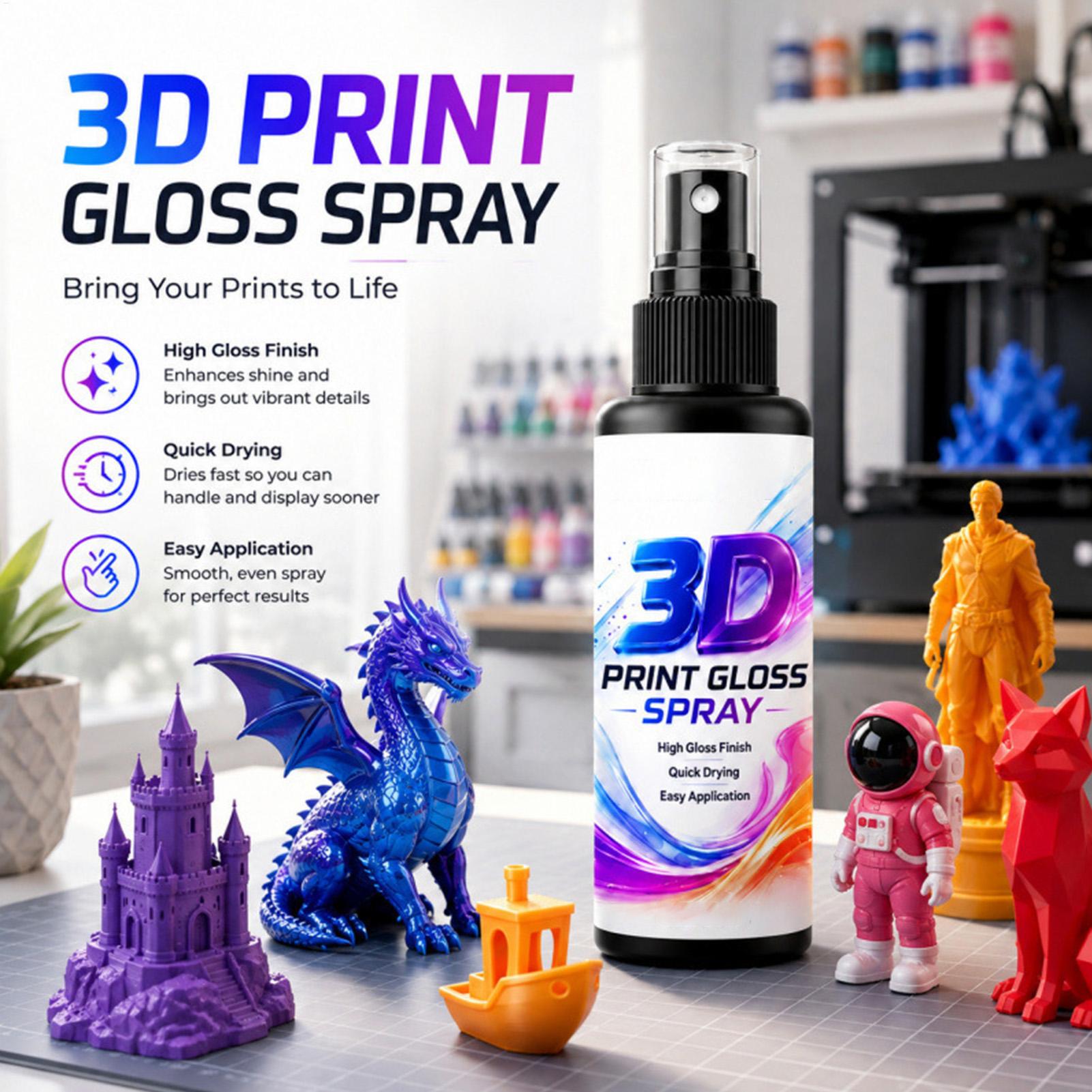 Глянцевый спрей для 3D-печати, – обзор и цена 3D Printing Bambu Lab